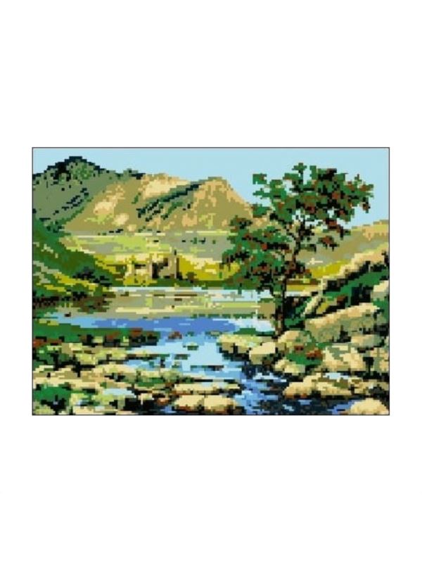 Kanwa z nadrukiem GRAFIKO - 30x40 cm - 3009