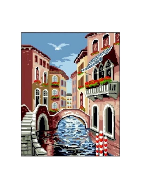 Kanwa z nadrukiem GRAFIKO - 40x50 cm - 6107