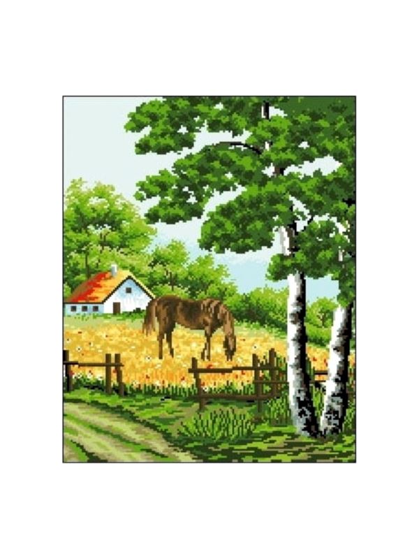 Kanwa z nadrukiem GRAFIKO - 40x50 cm - 6106