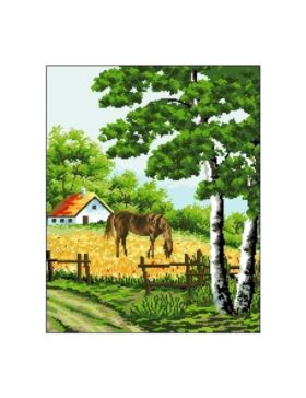 Kanwa z nadrukiem GRAFIKO - 40x50 cm - 6106