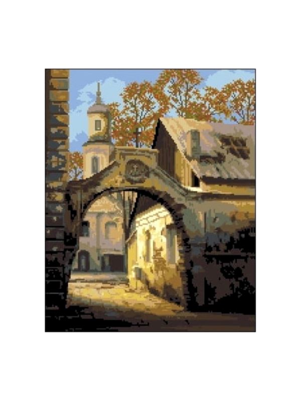 Kanwa z nadrukiem GRAFIKO - 40x50 cm - 6096