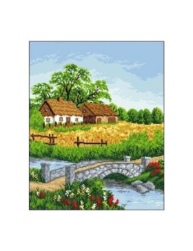 Kanwa z nadrukiem GRAFIKO - 40x50 cm - 6094