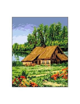 Kanwa z nadrukiem GRAFIKO - 40x50 cm - 6080