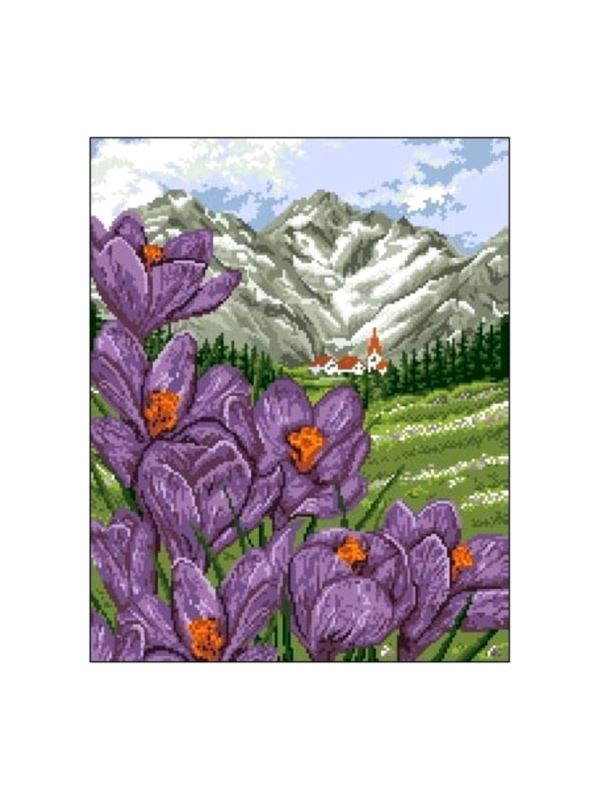 Kanwa z nadrukiem GRAFIKO - 40x50 cm - 6077