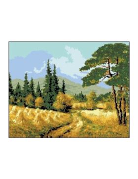 Kanwa z nadrukiem GRAFIKO - 40x50 cm - 6008