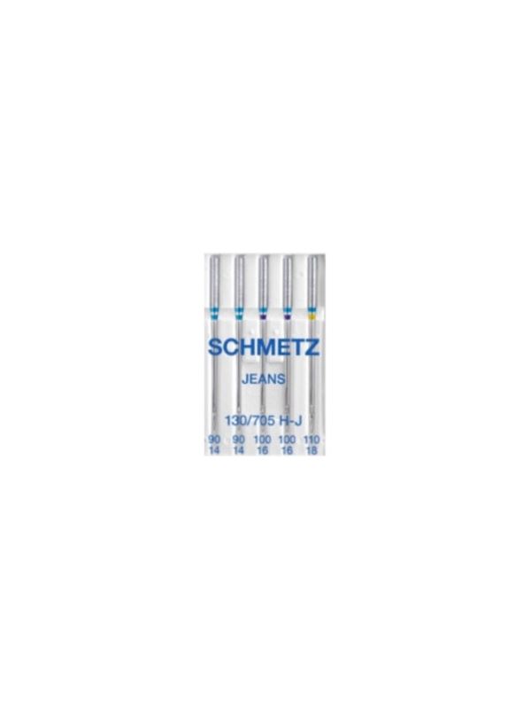 Igły do maszyn SCHMETZ - jeans - rozm.90-110 - 130/705 H-J MIX - 5szt./opak.