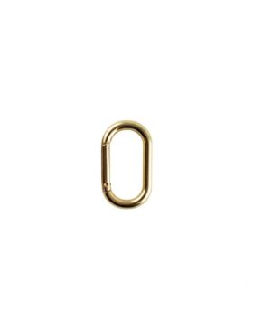 Karabińczyk metalowy owalny - 16x40 mm - złoty - KLT-019 (04830) - 5szt./opak.