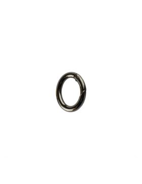 Karabińczyk metalowy owalny - 13x20 mm - grafitowy - KLT-022 (04831) - 5szt./opak.