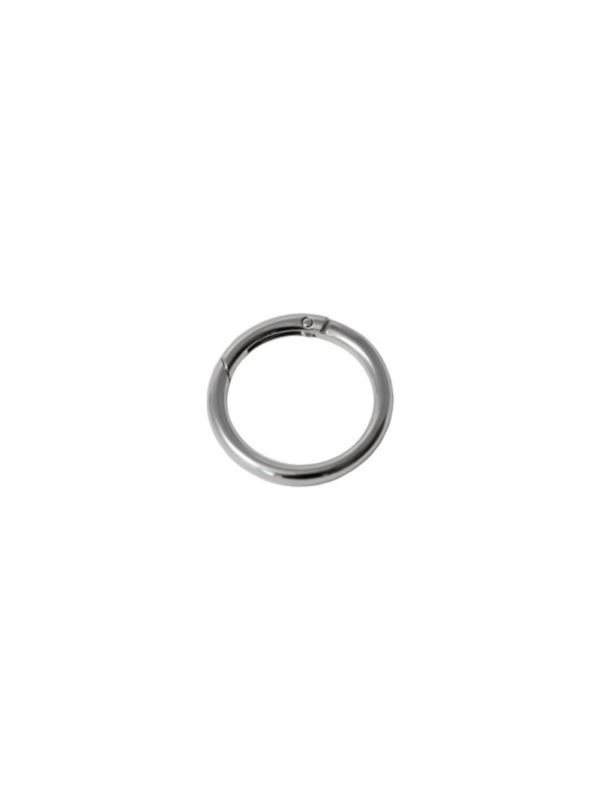 Karabińczyk metalowy okrągły - 48 mm - srebrny - KLT-009 (04146) - 5szt./opak.