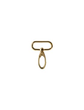 Karabińczyk metalowy - 32 mm - złoty - KLT-020 (04794) - 5szt./opak.
