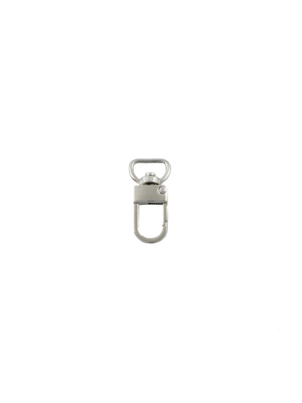 Karabińczyk metalowy - 13 mm - srebrny - KLT-021 (05004) - 5szt./opak.