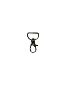 Karabińczyk metalowy - 20 mm - srebrny - KLT-024 (05006) - 5szt./opak.