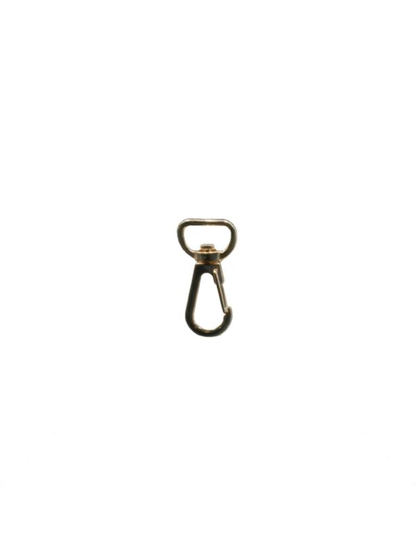Karabińczyk metalowy - 13 mm - złoty - KLT-025 (05007) - 5szt./opak.