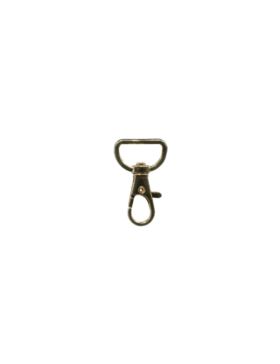 Karabińczyk metalowy - 20 mm - złoty - KLT-024 (05006) - 5szt./opak.