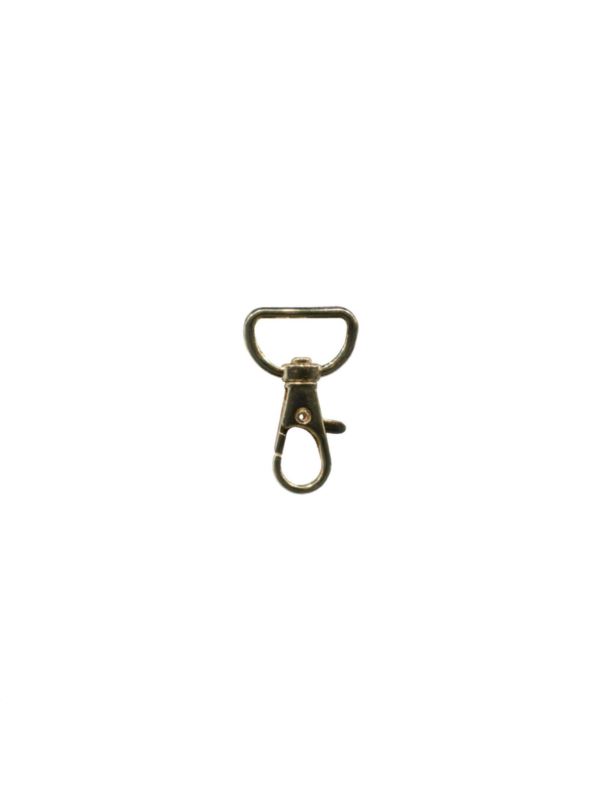 Karabińczyk metalowy - 20 mm - złoty - KLT-024 (05006) - 5szt./opak.