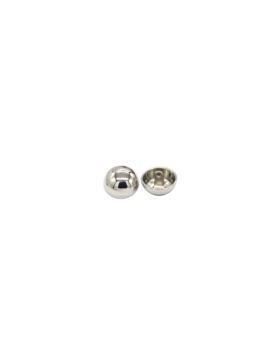Guziki metalowe na nóżce - 15 mm (24L) - srebrne - GZ-205 (04054) - 10szt./opak.