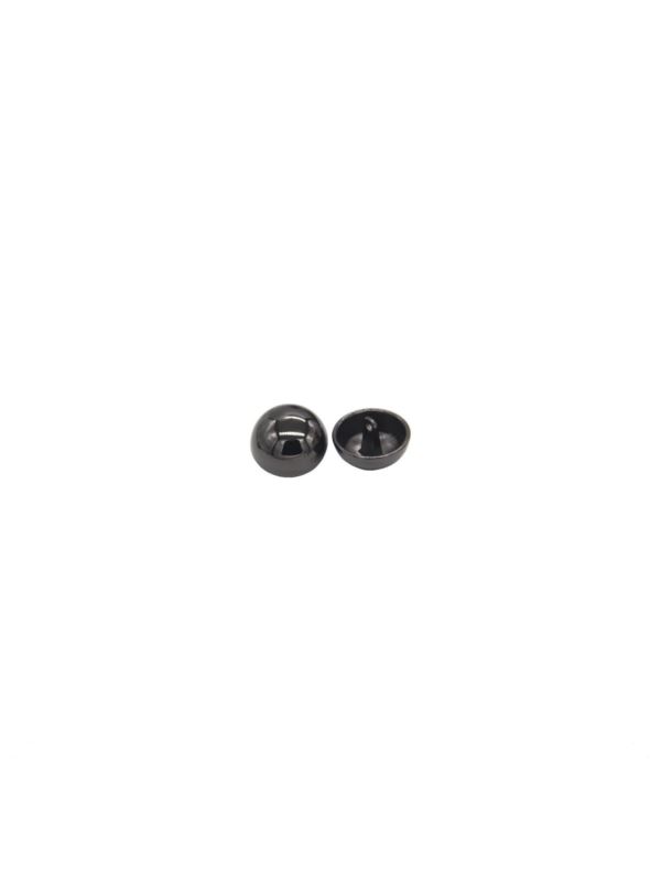 Guziki metalowe na nóżce - 10 mm (16L) - grafitowe - GZ-205 (05022) - 100szt./opak.