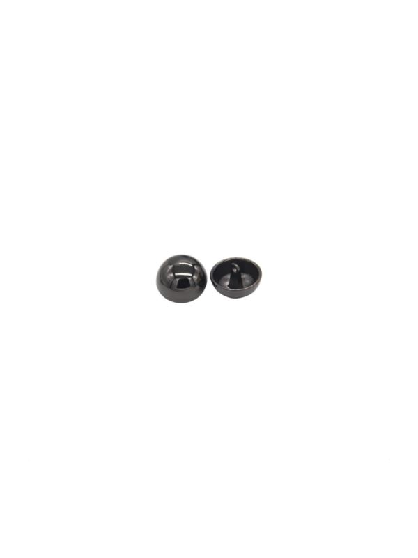 Guziki metalowe na nóżce - 11 mm (18L) - grafitowe - GZ-205 (05023) - 100szt./opak.