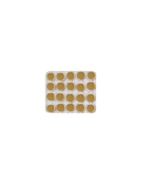 Guziki metalowe płaskie na nóżce - 10 mm (16L) - złote - GZ-201 (05021) - 20szt./opak.