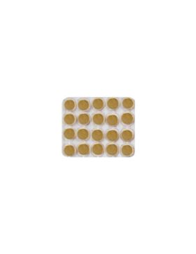 Guziki metalowe płaskie na nóżce - 11 mm (18L) - złote - GZ-201 (05019) - 20szt./opak.