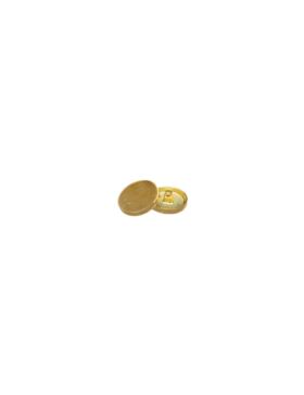 Guziki metalowe płaskie na nóżce - 23 mm (36L) - złote - GZ-201 (03878) - 10szt./opak.