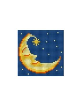 Zestaw kanwy z włóczką GRAFIKO - Haftuj razem z mamą! - 10x10 cm - 10-120