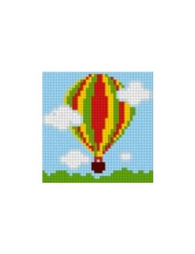 Zestaw kanwy z włóczką GRAFIKO - Haftuj razem z mamą! - 10x10 cm - 10-117