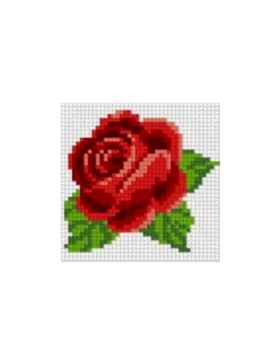 Zestaw kanwy z włóczką GRAFIKO - Haftuj razem z mamą! - 10x10 cm - 10-112