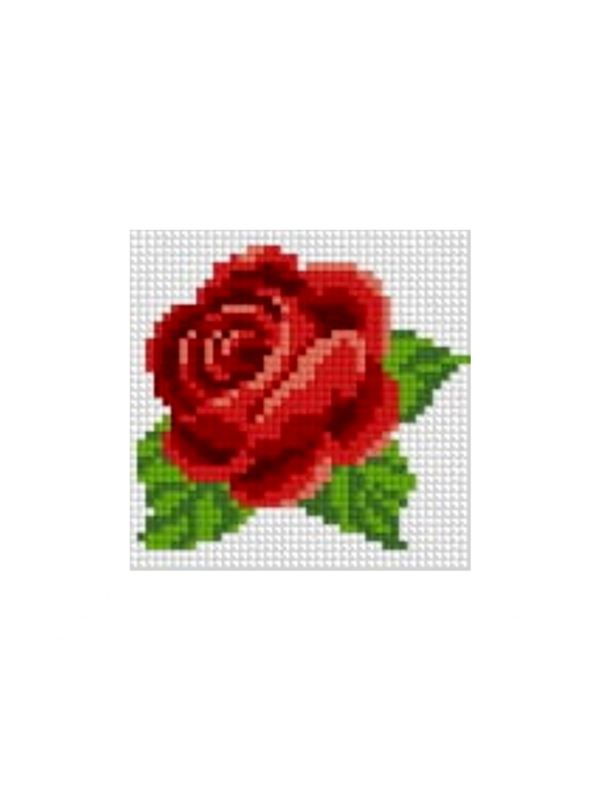 Zestaw kanwy z włóczką GRAFIKO - Haftuj razem z mamą! - 10x10 cm - 10-112