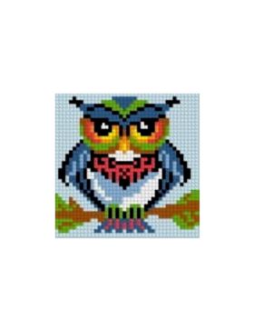 Zestaw kanwy z włóczką GRAFIKO - Haftuj razem z mamą! - 10x10 cm - 10-143