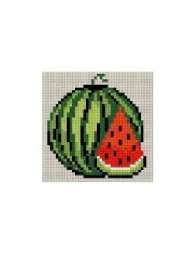 Zestaw kanwy z włóczką GRAFIKO - Haftuj razem z mamą! - 10x10 cm - 10-138