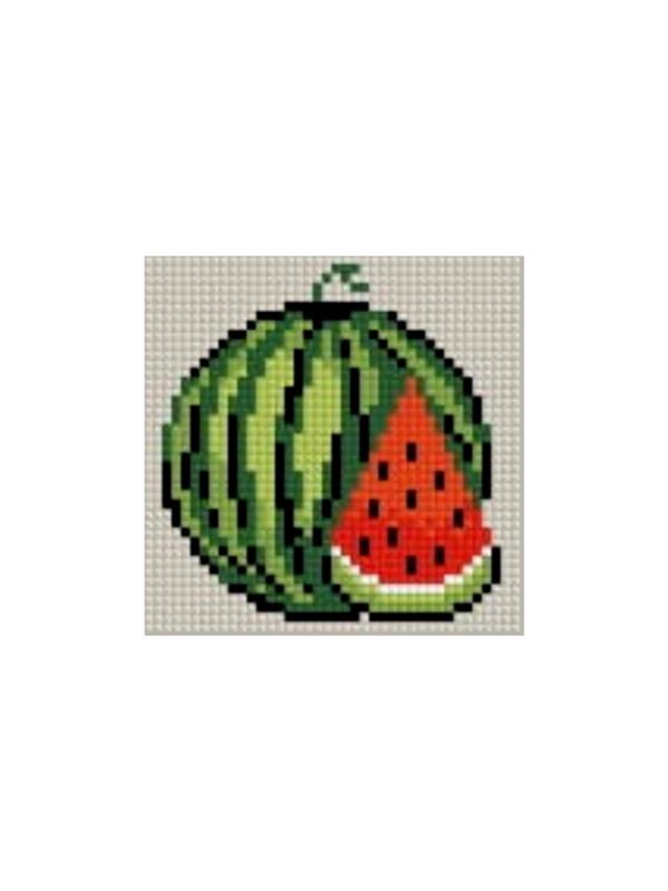 Zestaw kanwy z włóczką GRAFIKO - Haftuj razem z mamą! - 10x10 cm - 10-138