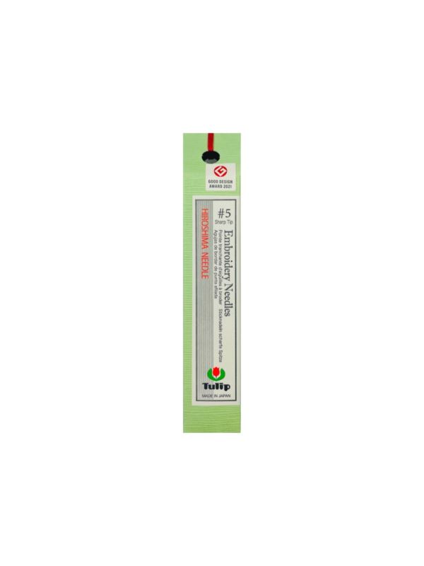 Igły ręczne do haftu z czubkiem ostre TULIP - rozm.5 (sharp tip) - THN-017E - 8szt./opak.