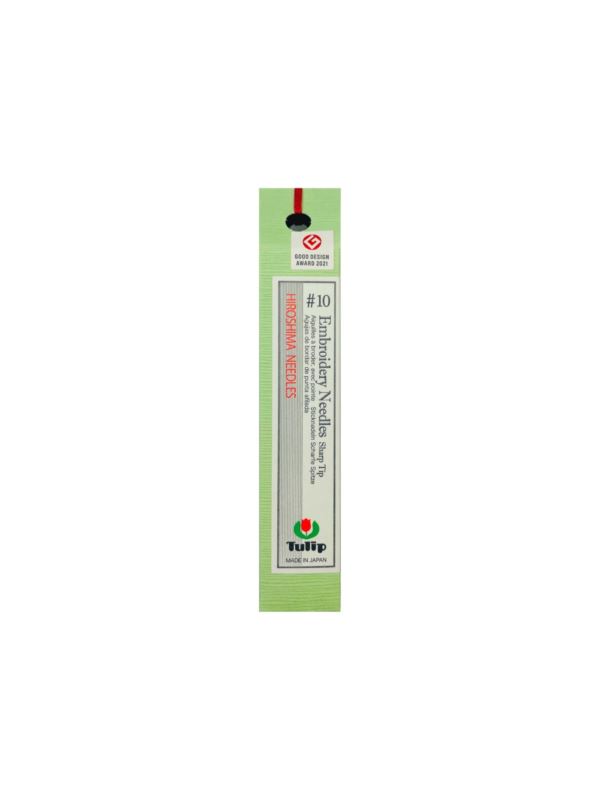 Igły ręczne do haftu z czubkiem ostre TULIP - rozm.10 (sharp tip) - THN-022E - 8szt./opak.