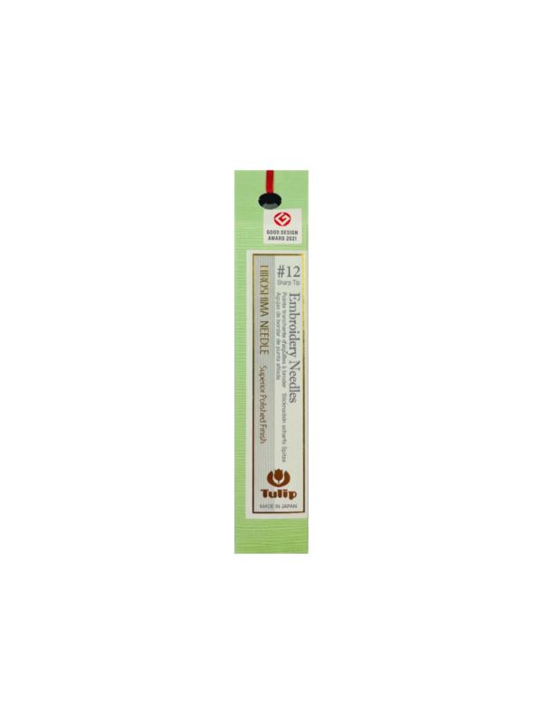 Igły ręczne do haftu z czubkiem ostre TULIP - rozm.12 (sharp tip) - THN-091E - 4szt./opak.