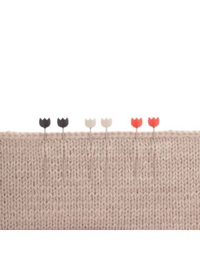 Zestaw szpilek do mocowania ściegów dzianinowych TULIP - serduszka - 1,00x52 mm - AC-067E - 9szt./opak.