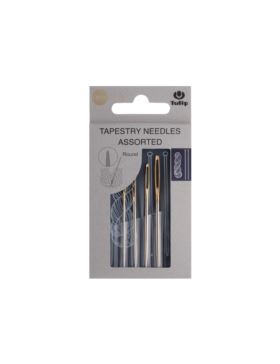 Zestaw igieł ręcznych do wełny/haftu bez czubka w etui TULIP - rozm.13-16 - AC-042E - 4szt./opak.