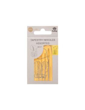 Zestaw igieł ręcznych zagiętych do wełny/haftu bez czubka w etui TULIP - rozm.13-20 - AC-065E - 4szt./opak.