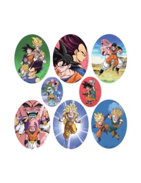 Łaty termoprzylepne drukowane - 8x11 cm - Dragon Ball - 6924 - 24szt./opak.