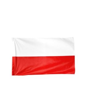 Flaga materiałowa - 50x80 cm - biało/czerwona
