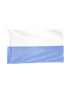 Flaga materiałowa - 75x120 cm - biało/niebieska