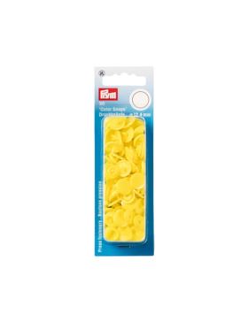 Napy plastikowe PRYM - 12,4 mm - żółte jasne - 393107 - 30szt./opak.