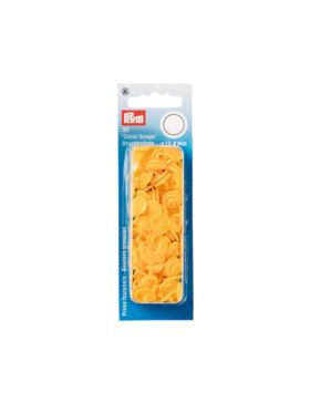 Napy plastikowe PRYM - 12,4 mm - żółte ciemne - 393110 - 30szt./opak.
