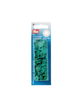 Napy plastikowe PRYM - 12,4 mm - miętowe ciemne - 393129 - 30szt./opak.