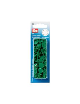 Napy plastikowe PRYM - 12,4 mm - zielone ciemne - 393151 - 30szt./opak.