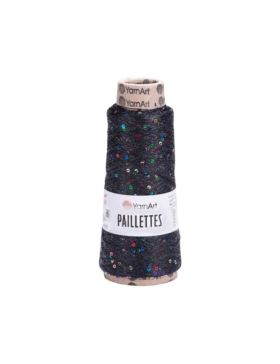 Nić metalizowana z cekinami - Yarn Art. - Paillettes - 800m - 50g/szt.