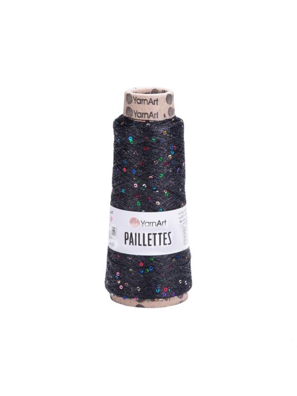 Nić metalizowana z cekinami - Yarn Art. - Paillettes - 800m - 50g/szt.