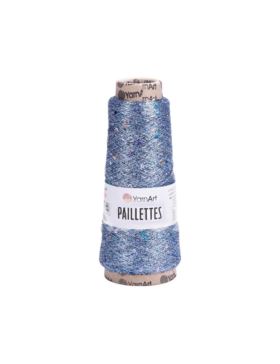 Nić metalizowana z cekinami - Yarn Art. - Paillettes - 800m - 50g/szt.