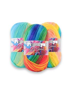 Włóczka/zestaw - Papatya - Batik Vibrant - 12 kol. x 1 motek (100g) - 1,2kg/opak.