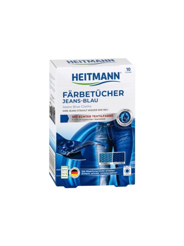 Chusteczki farbujące do jeansu HEITMANN - 2560 - 10szt./opak.